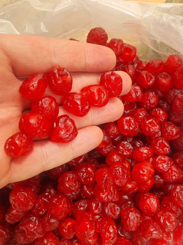 خرید و قیمت عمده میوه خشک گیلاس بری قرمز تایلندی 1404 وجیسنک خرید مستقیم تولیدی فله کیلویی بسته بندی